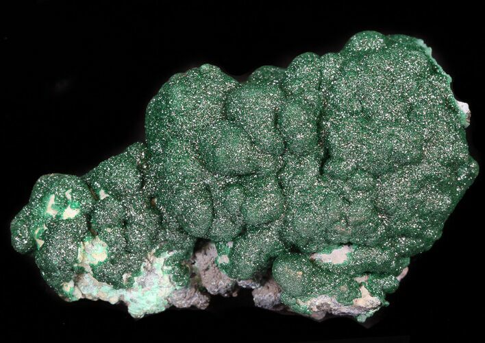 Sparkling Botryoidal Malachite Crystals - Congo #44794